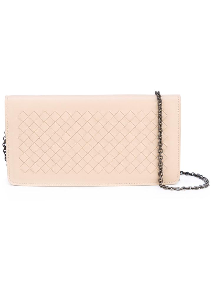Bottega Veneta Intrecciato Clutch Bag - Nude & Neutrals