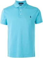 Polo Ralph Lauren - Embroidered Logo Polo Shirt - Men - Cotton/spandex/elastane - S, Blue, Cotton/spandex/elastane