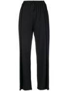 Mm6 Maison Margiela Pleat-detail Track Pants - Black
