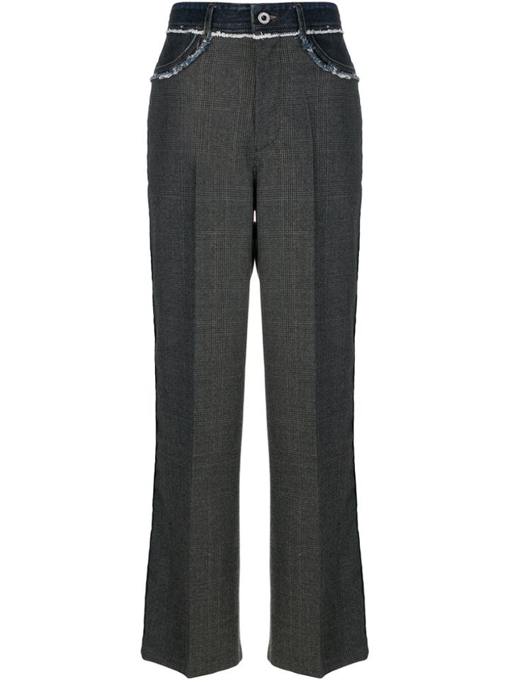 Diesel Black Gold Wide Leg Trousers - Grey