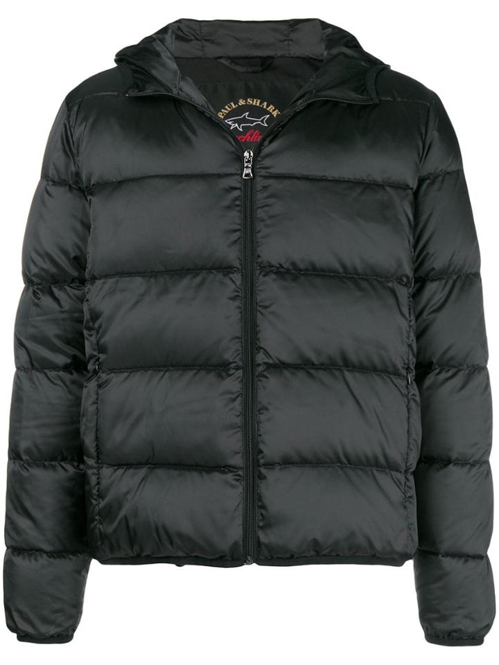 Paul & Shark Cropped Padded Jacket - Black