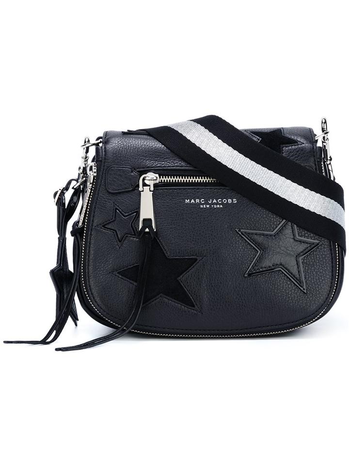 Marc Jacobs Small 'star Patchwork' Saddle Crossbody Bag, Women's, Black
