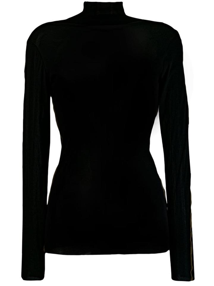 Luisa Cerano Side Stripe Jumper - Black