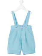 Cashmirino - Shorts With Braces - Kids - Linen/flax - 4 Yrs, Blue