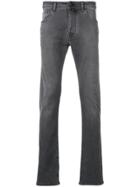 Jacob Cohen Straight-leg Jeans With Pocket Squre - Grey