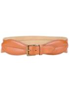 Alaïa Vintage Three Straps Belt, Women's, Size: 70, Brown