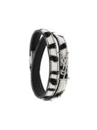 Saint Laurent Opyum Double Wrap Bracelet - Black