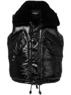 Dsquared2 Shearling Collared Gilet - Black