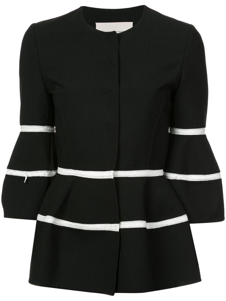 Carolina Herrera Three-quarter Sleeve Jacket - Black
