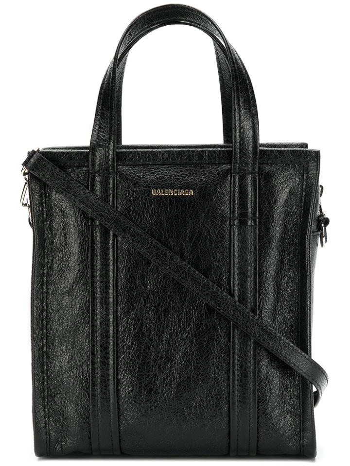 Balenciaga Bazar Shop Xs Aj Bag - Black