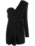 Saint Laurent One Shoulder Dress - Black