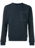 Woolrich - Zipped Chest Pocket Sweatshirt - Men - Cotton/polyester - Xl, Blue, Cotton/polyester