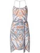 Raquel Allegra Tie Waist Smoke (grey) Effect Dress, Women's, Size: 1, Silk