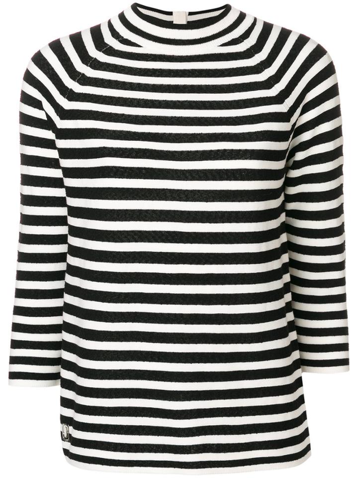 Marc Jacobs Striped Knitted Top - Black
