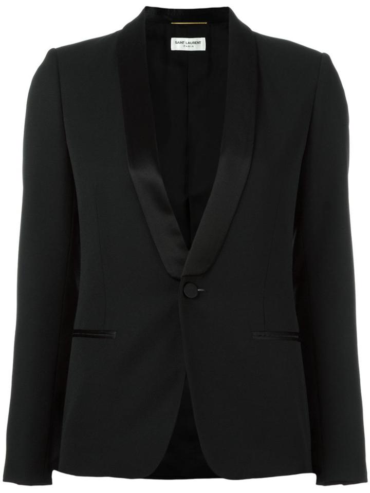 Saint Laurent Iconic Smoking Jacket - Black