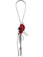 Sonia Rykiel Long Anemone Necklace - Black