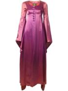 Biba Vintage Draped Dressing Gown, Women's, Size: 34, Pink/purple