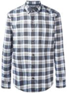 Boss Hugo Boss Classic Checked Shirt, Men's, Size: Large, Blue, Cotton