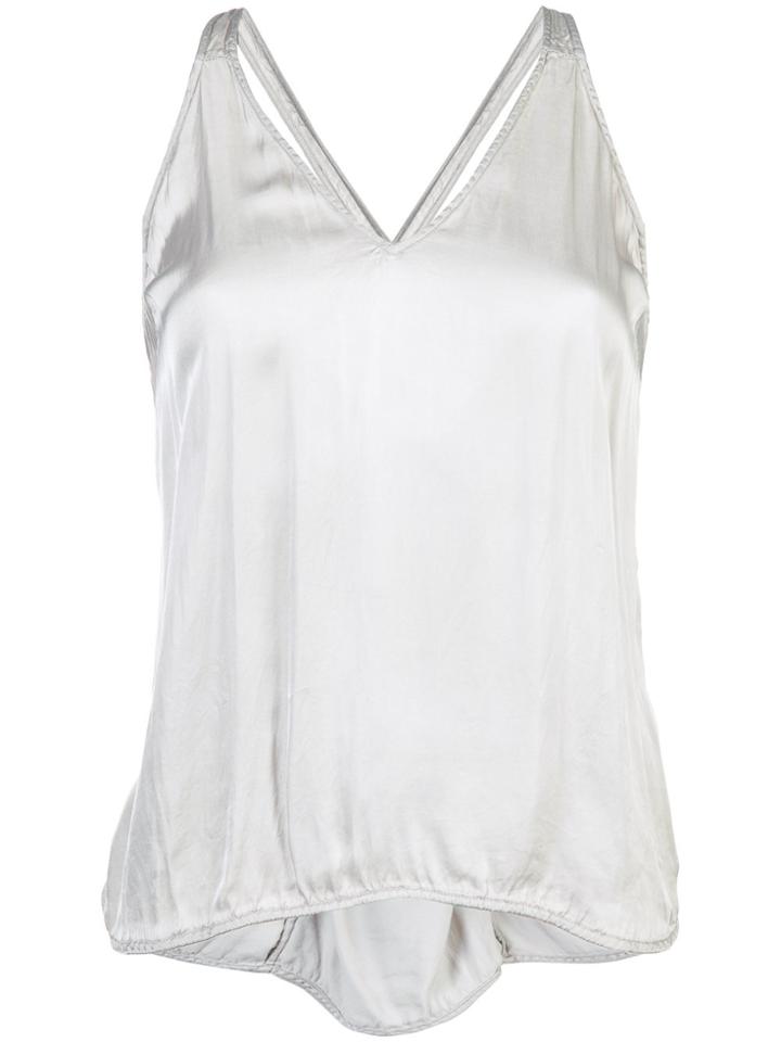 Raquel Allegra Back Bow Top - Grey