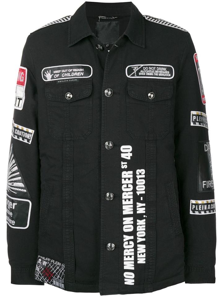 Philipp Plein Warning Jacket - Black