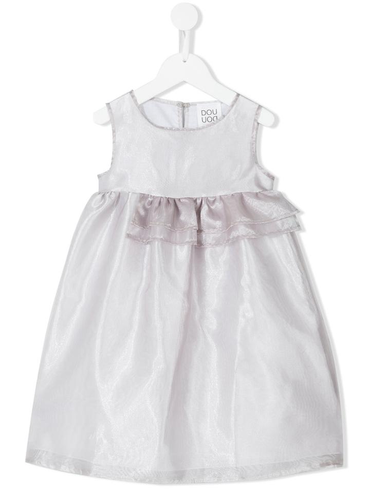 Douuod Kids - Commedia Dress - Kids - Cotton/polyester - 10 Yrs, Grey