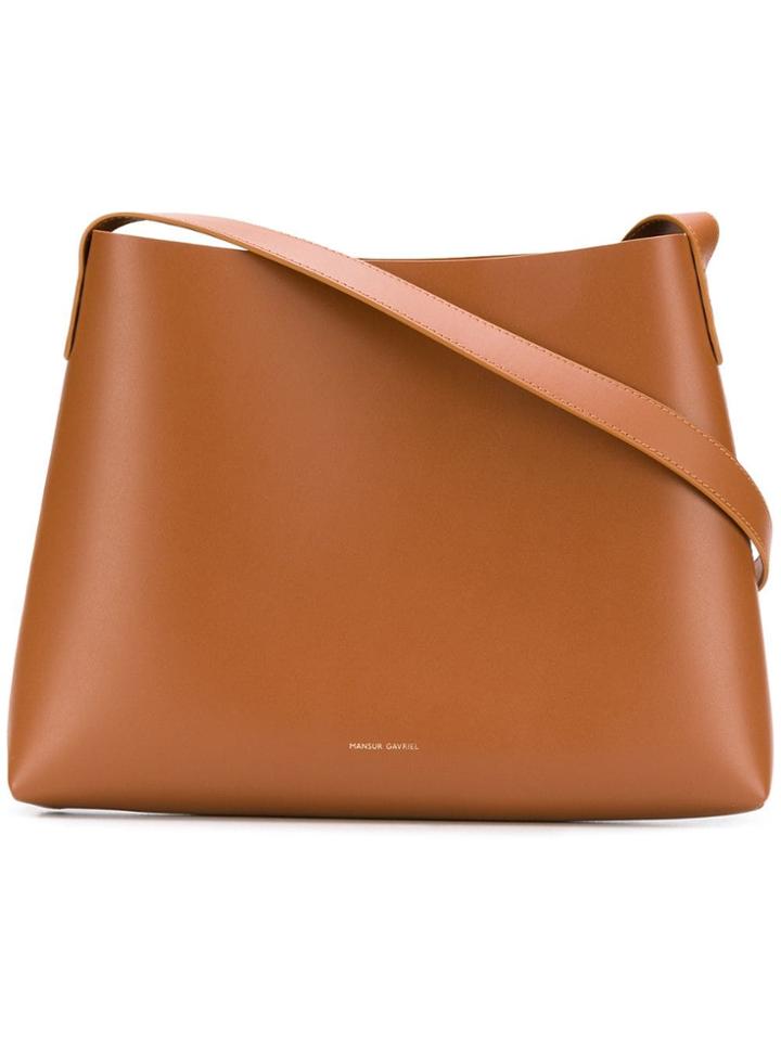 Mansur Gavriel Small Hobo Shoulder Bag - Brown