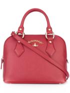 Vivienne Westwood Anglomania Logo Plaque Tote, Women's, Red, Leather