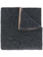 Dell'oglio Cashmere Knitted Scarf - Grey