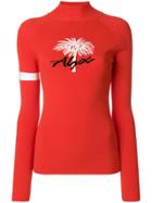 Alyx Palm Tree Sweater - Red