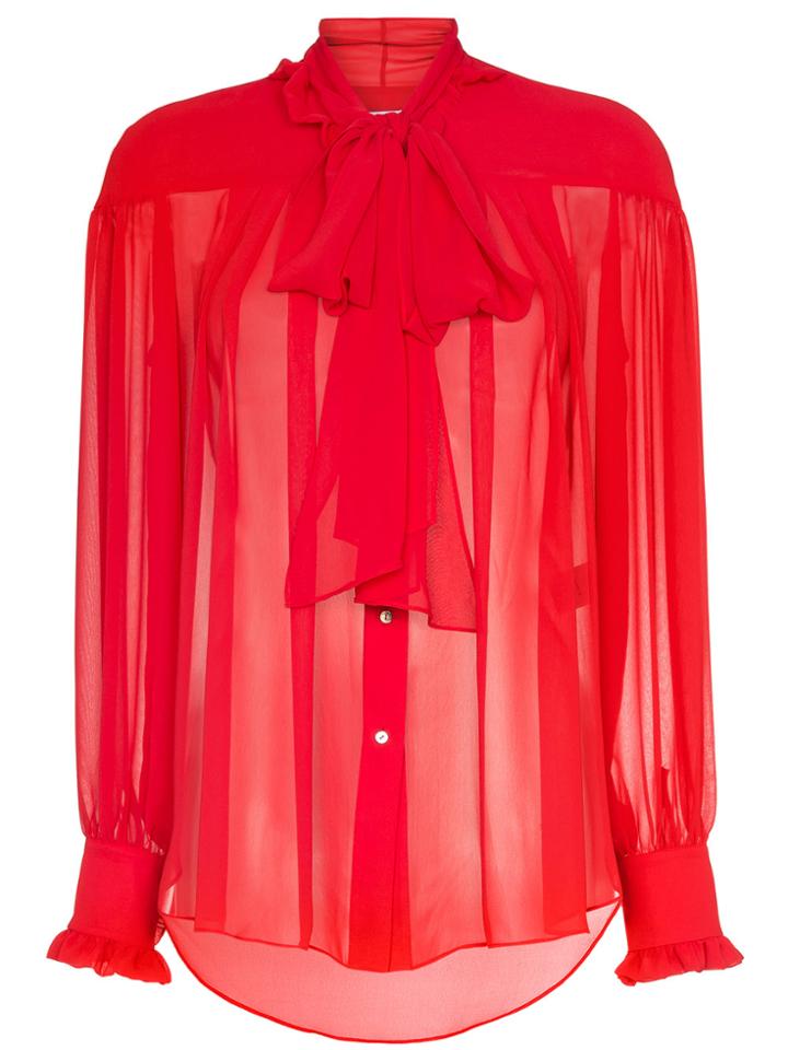 Rejina Pyo Lynn Tie Neck Blouse - Red