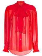 Rejina Pyo Lynn Tie Neck Blouse - Red