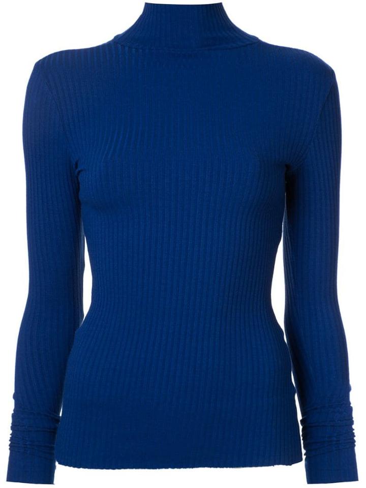 Nobody Denim Luxe Ribbed Sweater - Blue