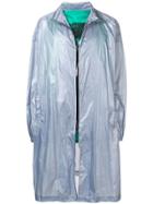 Raf Simons Mid-length Trench Coat - Blue