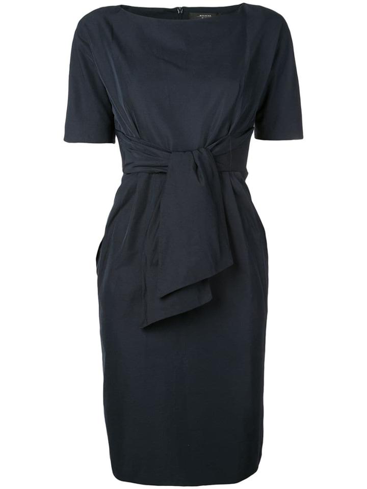 Max Mara Front Tie Dress - Blue