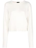 Theory Cashmere Round Neck Jumper - White