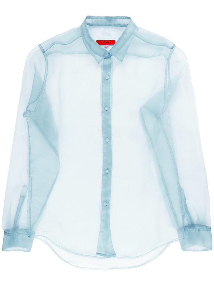 Eckhaus Latta Classic Sheer Shirt - Blue