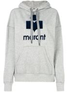 Isabel Marant Étoile - Logo Print Hoodie - Women - Cotton/polyamide/polyester - 36, Grey, Cotton/polyamide/polyester