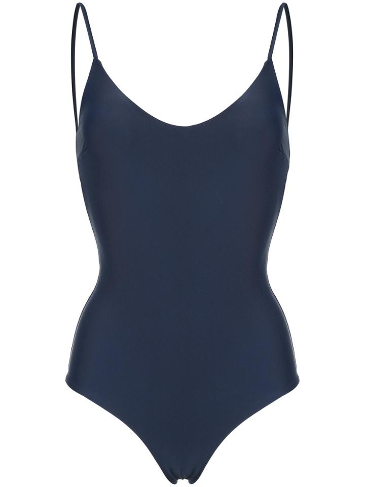 Matteau The Plunge Maillot Swimsuit - Blue
