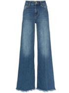 Frame Le Palazzo Raw Edge Jeans - Blue