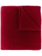 N.peal Chunky Ribbed Cashmere Scarf - Red