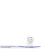 Simone Rocha Clear Pearl Embellished Jelly Slides - White