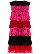 Philosophy Di Lorenzo Serafini Lace Panelled Tier Dress - Pink &