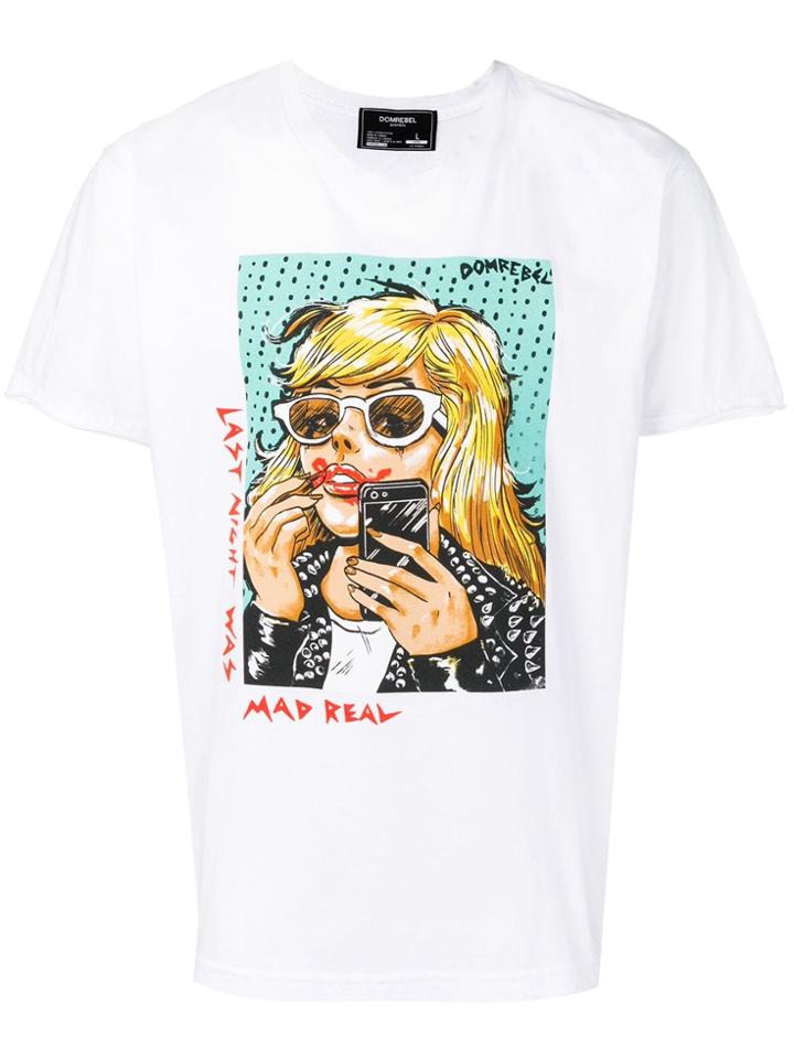 Dom Rebel Graphic Print T-shirt - White