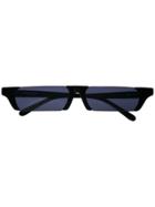 Linda Farrow Rectangular Lens Sunglasses - Black