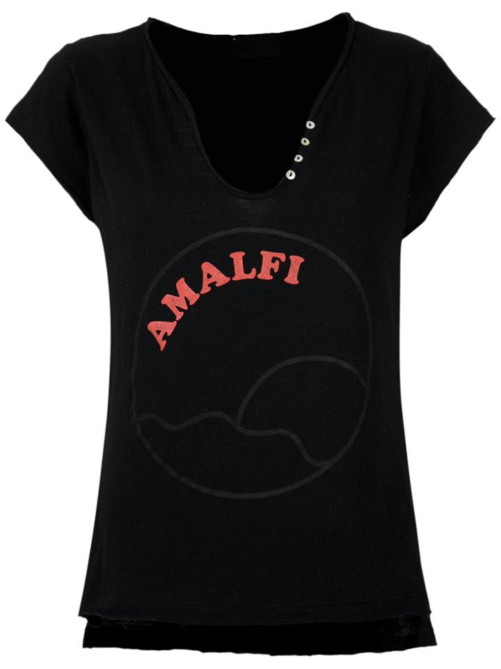 Andrea Bogosian Printed Blouse - Black