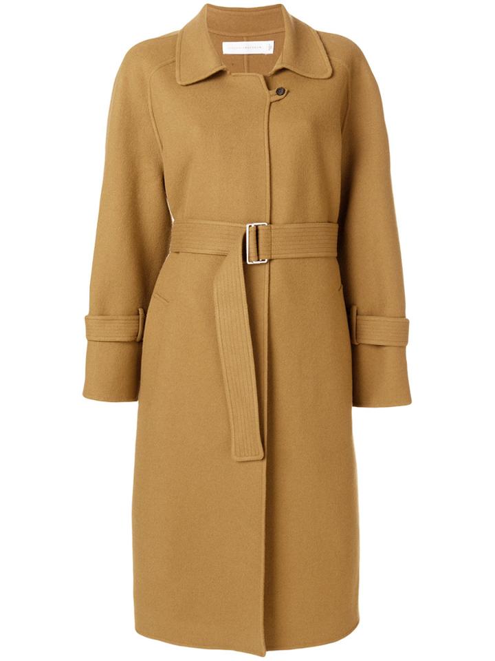 Victoria Beckham Belted Midi Coat - Brown