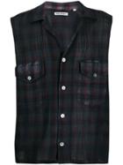 Our Legacy Checked Sleeveless Shirt - Blue