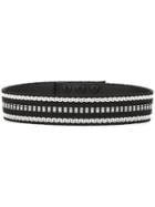 Paule Ka Contrast-embroidered Belt - Black