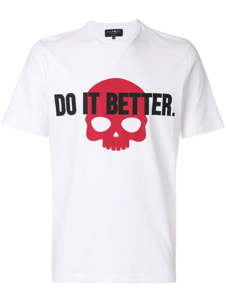 Hydrogen Do It Better T-shirt - White