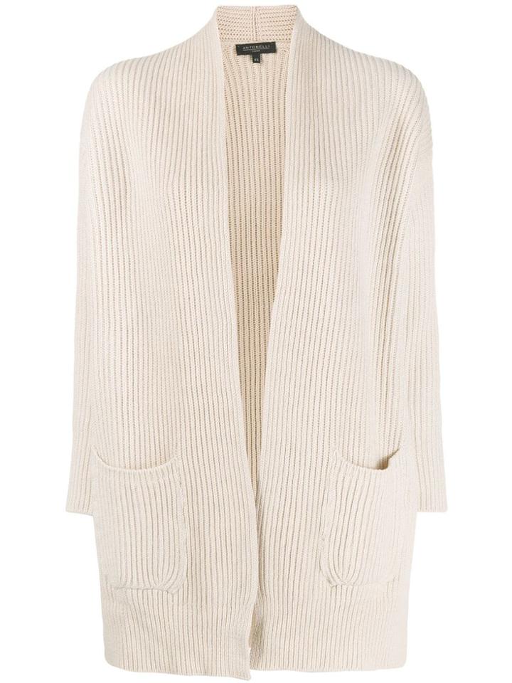 Antonelli Ribbed Knit Cardigan - Neutrals
